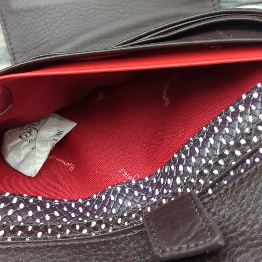 Hammitt Levy Espresso Reserve Wallet Embossed Leather Crossbody